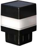 Floraworld Pfostenkappen LED-Solar f&uuml;r 4 x 4 cm Pfosten anthrazit - 2 St&uuml;ck