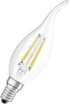 Osram LED Leuchtmittel Classic BA40 E14 4W warmwei&szlig;, klar
