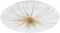 Eglo Deckenleuchte Nieves 1 wei&szlig; gold &Oslash; 41 cm