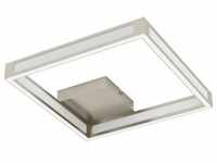 Eglo LED Deckenleuchte Altaflor nickel-matt 31,5 x 31,5 cm warmweiß