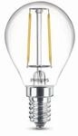 Philips LED-Leuchtmittel Filament Tropfenform P45 E14 2W warmwei&szlig;