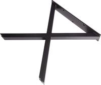 Dieda Tischbein X-Form schwarz Ma&szlig;e: 71,0 x 70,0 x 10,0 cm