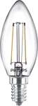 Philips LED-Leuchtmittel Filament Kerzenform B35 E14 2W warmwei&szlig;