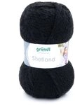 Gr&uuml;ndl Wolle Shetland 100 g schwarz