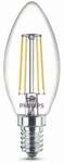 Philips LED-Leuchtmittel Filament Kerzenform B35 E14 4W warmwei&szlig;