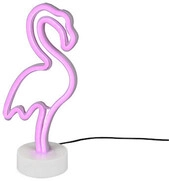 Reality LED Tischleuchte Flamingo 29 x 14 cm warmwei&szlig; wei&szlig;