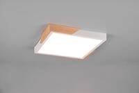 Trio LED Deckenleuchte Meta 32 x 31,5 cm warmwei&szlig; naturholz dimmbar