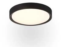 Trio LED-Deckenleuchte Clarimo &Oslash;33 cm schwarz matt warmwei&szlig; IP44