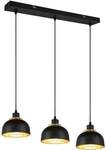 Trio Leuchten Pendelleuchte Punch 3xE27, schwarz matt