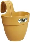 Elho Blumentopf zum H&auml;ngen Kunststoff gelb 20,5 x 24,1 x 26,5 cm Vibia Campana Easy