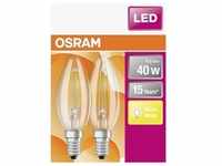 Osram LED Leuchtmittel Star CL E14 4W warmweiß, klar