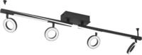 Eglo 4er LED Spot Cardillo 2 schwarz 98,5 x 8,5 cm