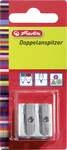 herlitz Doppelanspitzer Metall Keilform, f&uuml;r 6 und 9 9,6 Stiftdurchmesser