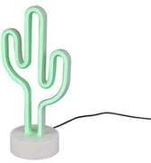 Reality LED Tischleuchte Cactus 30 x 14 cm warmwei&szlig; gr&uuml;n