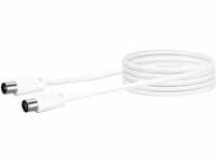 Schwaiger Antennen Anschlusskabel KVK230 052 (75dB) weiß, 3,0m, 1x IEC Stecker...