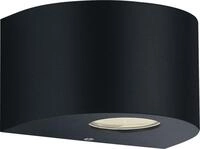 Reality Leuchten LED Au&szlig;en-Wandleuchte Rosario schwarz matt Up- & Downlight