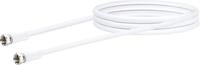 Schwaiger SAT Anschlusskabel KVCHQ30 532 (90dB) wei&szlig;, 3,0m, 1x F Stecker / 1x F
