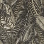 Rasch Vliestapete 751833 African Queen III, Bl&auml;tter schwarz gold, 10,05 x 0,53...