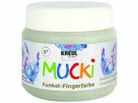 Kreul Mucki Funkel-Fingerfarbe Drachensilber 150 ml GLO663152305