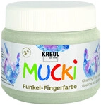 Kreul Mucki Funkel-Fingerfarbe drachensilber 150 ml