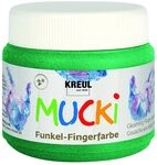 Kreul Mucki Funkel-Fingerfarbe smaragdgr&uuml;n 150 ml