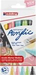 edding 5100 Acrylmarker medium 5er Set pastell 2-3 mm