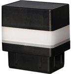 Floraworld Pfostenkappen LED-Solar f&uuml;r 6 x 4 cm Pfosten anthrazit - 2 St&uuml;ck