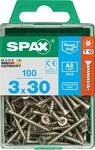 Spax Universalschrauben 3.0 x 30 mm TX 10 Senkkopf - 100 St&uuml;ck Edelstahl