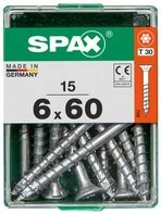 Spax Universalschrauben 6.0 x 60 mm TX 30 - 15 Stk.
