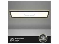 Briloner Slim LED Panel Free schwarz 58 x 20 cm mit Backlight-Effekt