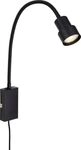 Briloner LED Touch Wandleuchte Tusi schwarz 5W, warmwei&szlig;