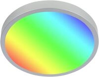 Di-Ka LED Aufbauleuchte Runa RGBW silber &Oslash; 38cm