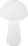 Briloner LED Akku-Tischleuchte Fungo wei&szlig; 28 x 16 cm warmwei&szlig;