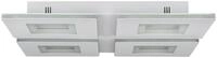 Eglo Connect LED Deckenleuchte Padrogiano-Z wei&szlig; 45 x 45 cm mit vier Quadraten