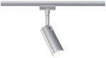 Paulmann URail LED Einzelspot Tubo chrom matt 4,3 x 19,7 cm warmwei&szlig;