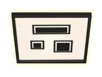 Briloner LED Panel Pac schwarz-weiß 42,3 x 42,3 cm mit Backlight warmweiß