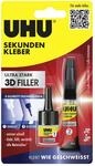 UHU Sekundenkleber 3D Filler 3 g + 9 g