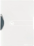 herlitz Express-Clip A4 PP transp. farblos f&uuml;r bis zu 30 Blatt grauer Clip