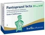 Betapharm Arzneimittel GmbH Pantoprazol beta 20 mg acid magensaftres.Tabletten 7 St