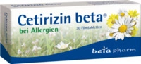 Betapharm Arzneimittel GmbH Cetirizin beta Filmtabletten 30 St 14349396_DBA