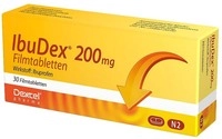 Dexcel Pharma GmbH Ibuprofen Ibudex 200 mg Filmtabletten 30 St 09294871_DBA