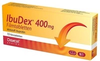Dexcel Pharma GmbH Ibuprofen Ibudex 400 mg Filmtabletten 10 St 09294664_DBA