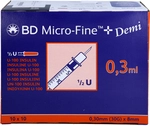 Docpharm GmbH BD Micro-Fine+ Insulinspr.0,3 ml U100 0,3x8 mm 100 St 14234701_DBA