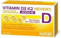 Hevert-Arzneimittel GmbH & Co. KG Vitamin D3 K2 Hevert+Calcium u.Magnes.2000 IE Kps.
