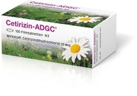 Zentiva Pharma GmbH Cetirizin Adgc Filmtabletten 100 St 02663704_DBA