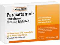 ratiopharm GmbH PARACETAMOL-ratiopharm 1.000 mg Tabletten 10 St 09263936_DBA