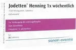 Sanofi-Aventis Deutschland GmbH Jodetten Henning 1x w&ouml;chentlich Tabletten 28 St