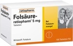 ratiopharm GmbH Fols&auml;ure-Ratiopharm 5 mg Tabletten 100 St 04010113_DBA