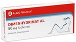 ALIUD PHARMA GmbH Dimenhydrinat AL 50 mg Tabletten bei &Uuml;belkeit und Erbrechen und