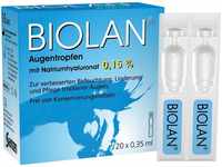 Santen GmbH Biolan Augentropfen Einzeldosispipetten 20X0.35 ml 01829864_DBA